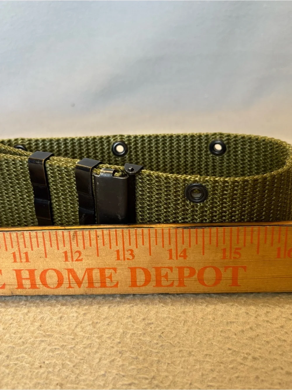 US Olive Green Military Utility Belt with Metal Buckle